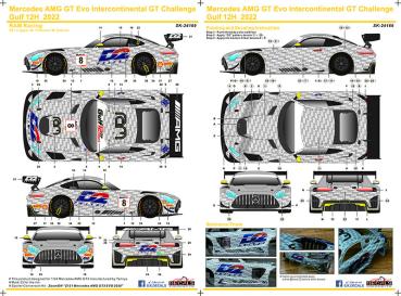 Mercedes AMG GT Evo Intercontinental GT Challenge Gulf 12H for Tamiya 1/24